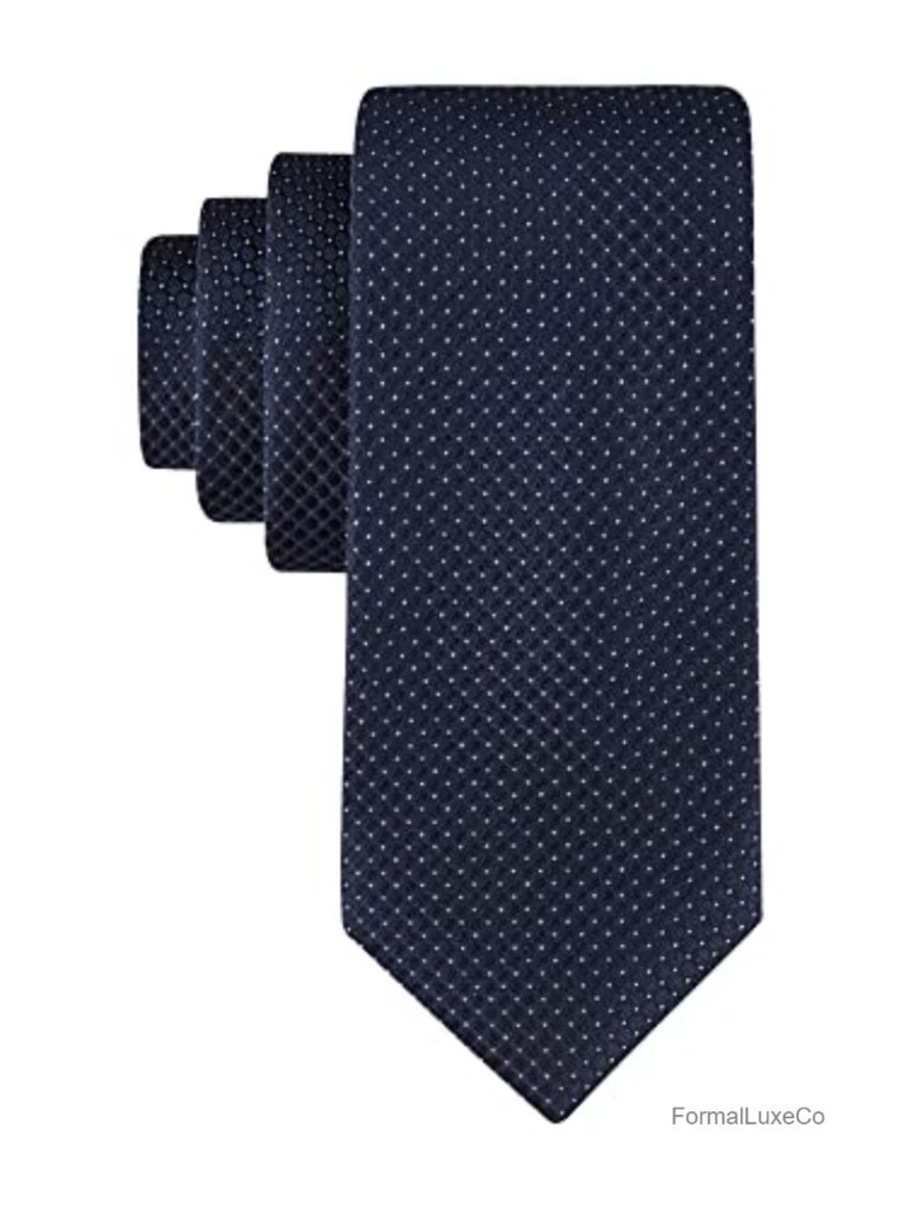 Micro Solid Men's Tie Extra Long 63" Polyester Silk Self-Tie Necktie Formal